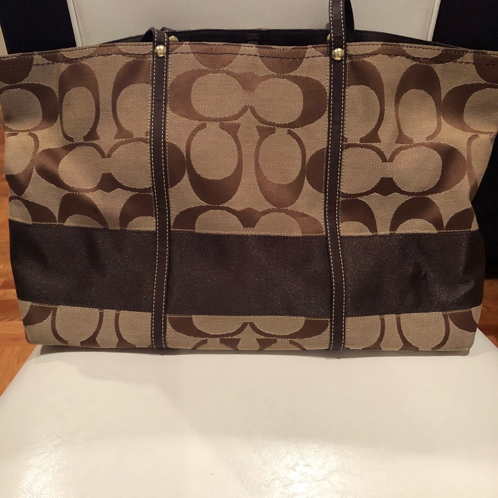 Authentic Brown Coach Tote